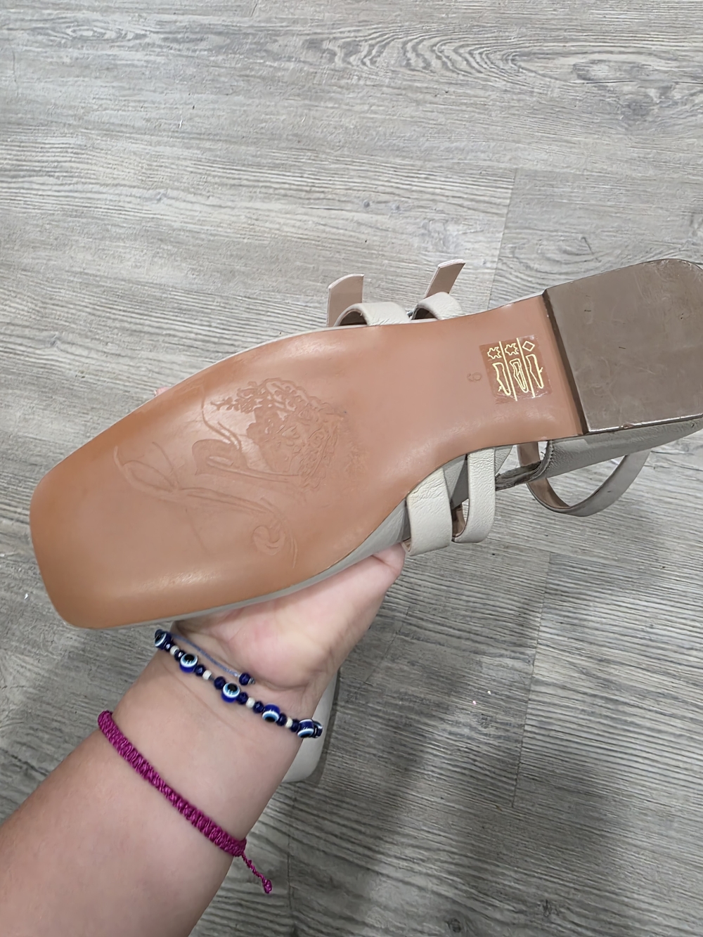 Free People Hart Flat in the beige/cafe colorway - Picture 6 of 9